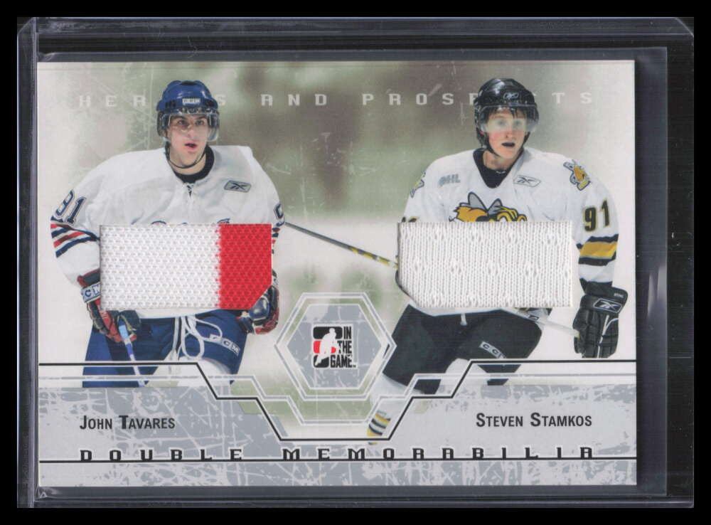 2007-08 ITG Heroes Prospects Double Memorabilia Tavares Stamkos RC Jersey /20