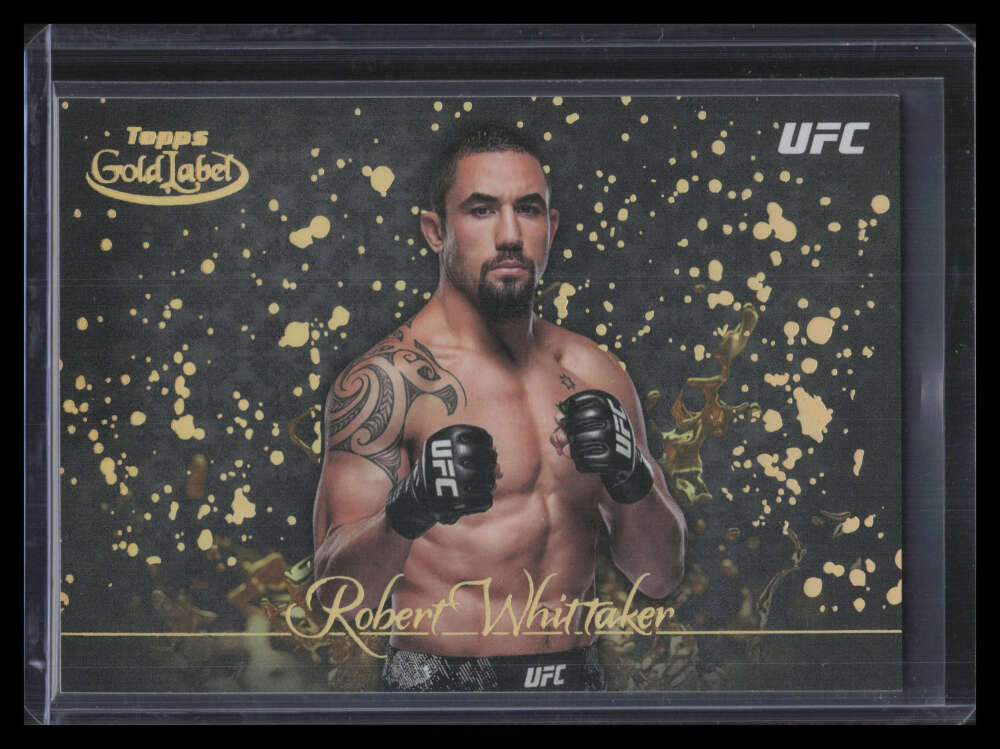 2024 Topps Gold Label UFC Gold Splatter gsp23 Robert Whittaker