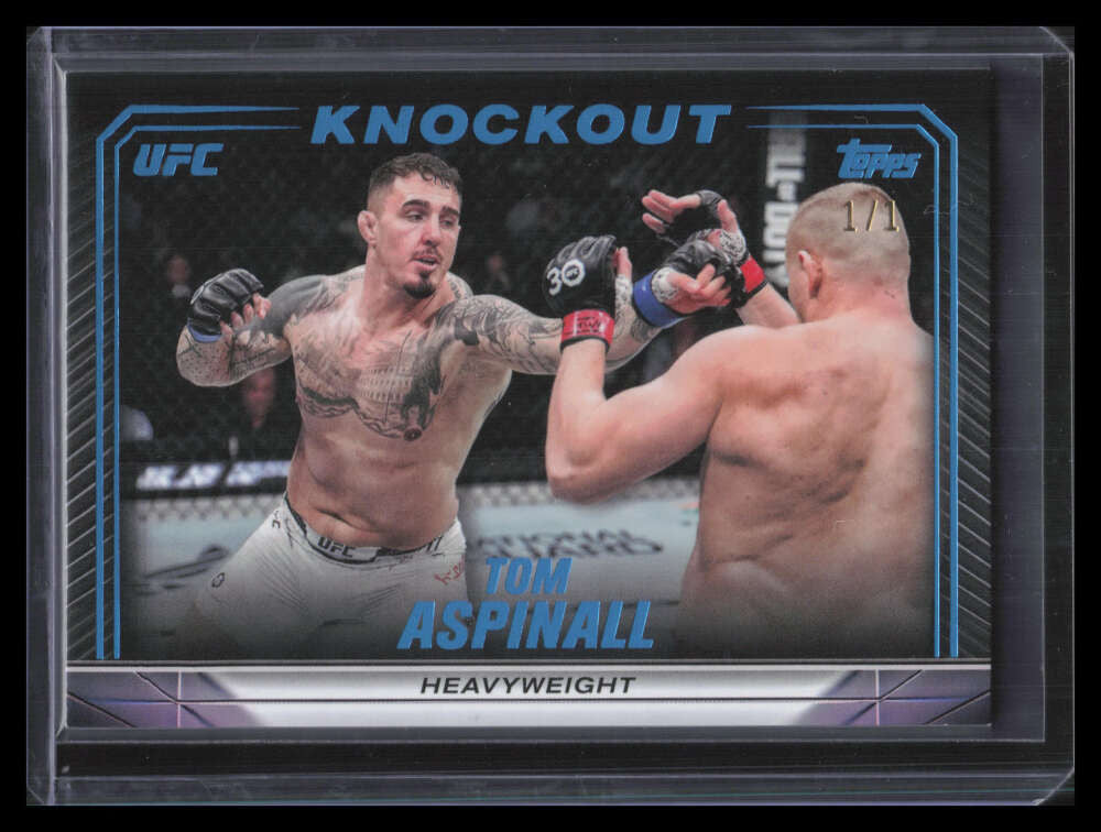 2024 Topps UFC Knockout Platinum 76 Tom Aspinall 1/1