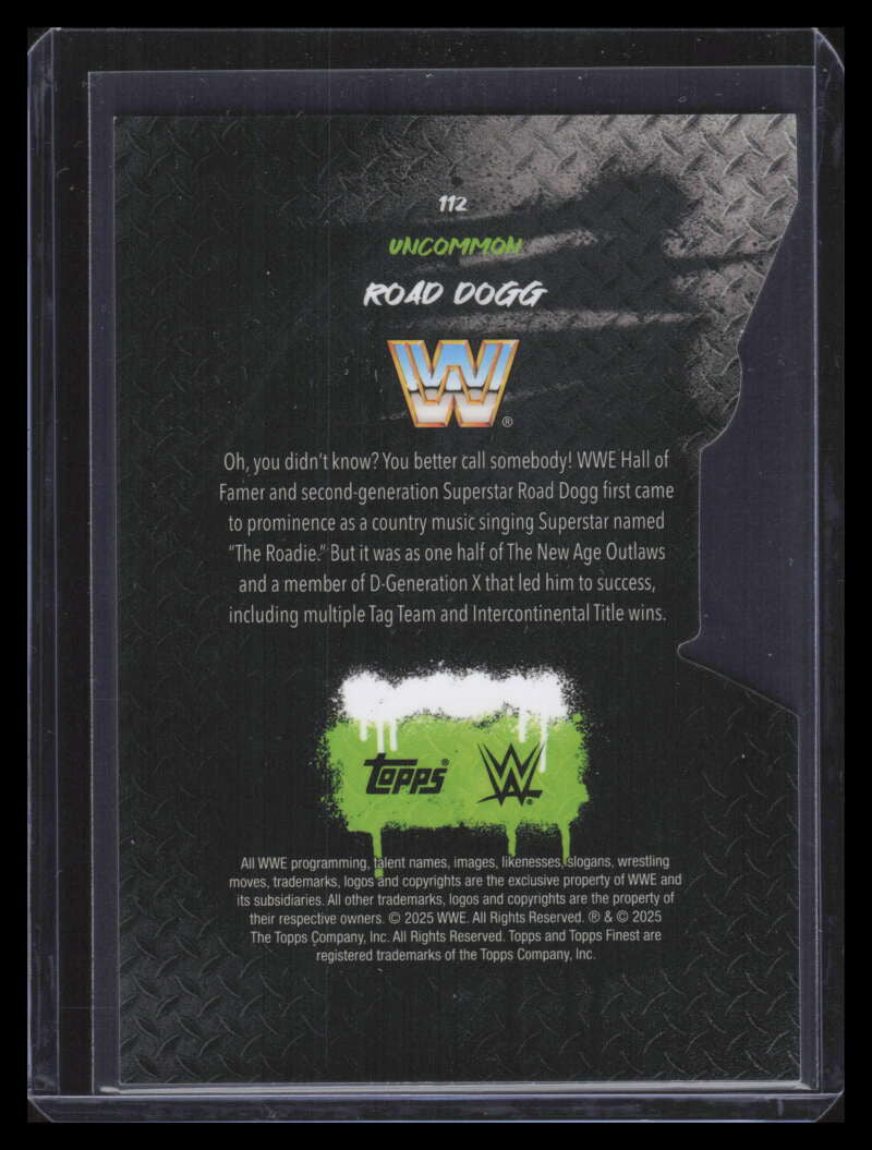 2025 Finest WWE Die-Cut Refractor 115 Road Dogg U 23/35 Uncommon