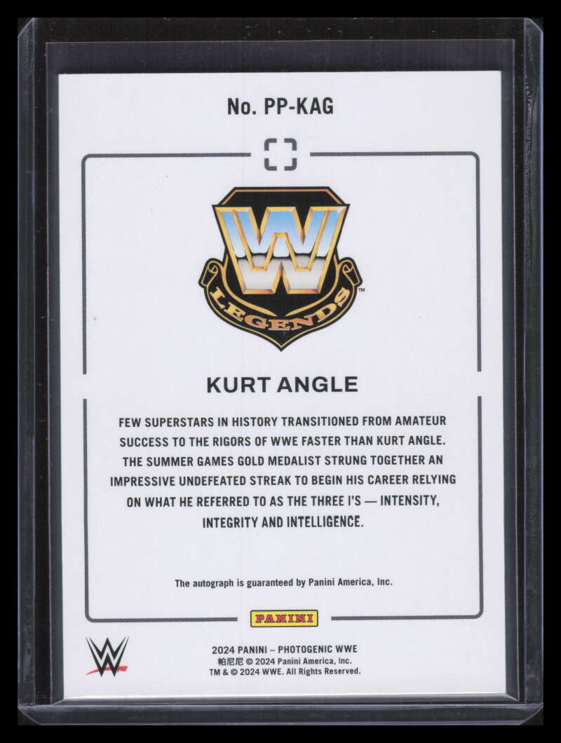 2024 Panini Photogenic WWE Picture Perfect Signatures Maze Kurt Angle Auto 13/25