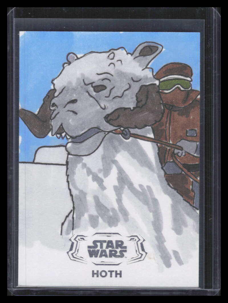 2024 Topps Star Wars Hyperspace Silver Foil NNO Ryan Johnston Hoth Tauntaun 1/1
