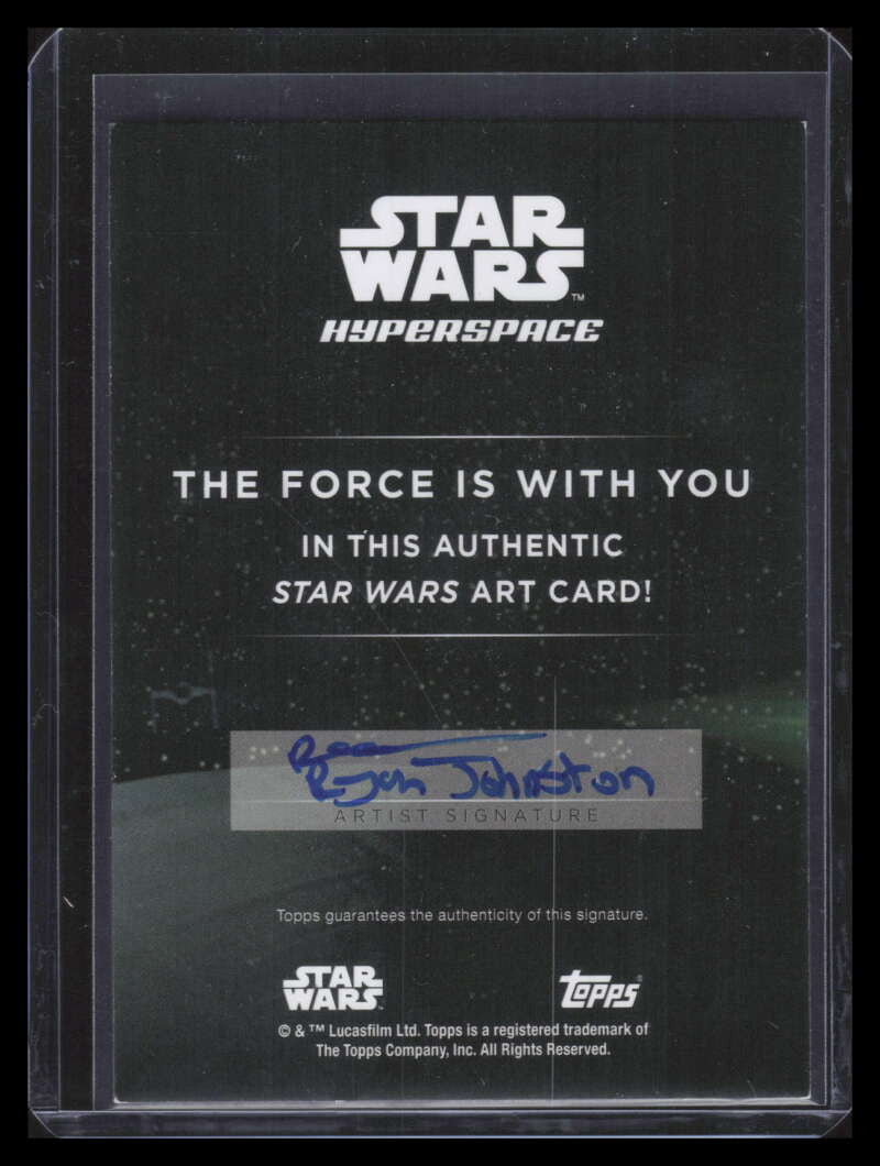 2024 Topps Star Wars Hyperspace Silver Foil NNO Ryan Johnston Hoth Tauntaun 1/1