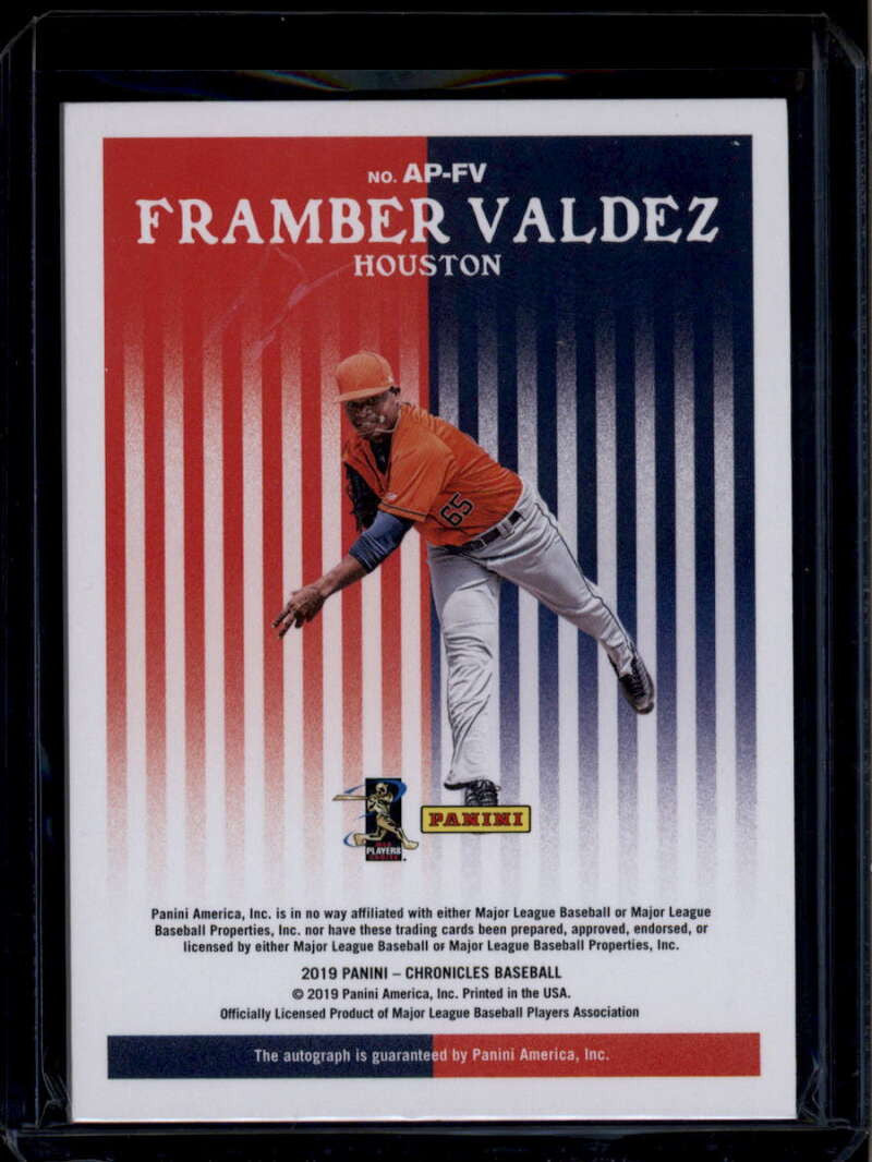 2019 Panini America's Pastime Autographs Gold 33 Framber Valdez RC Auto 21/25