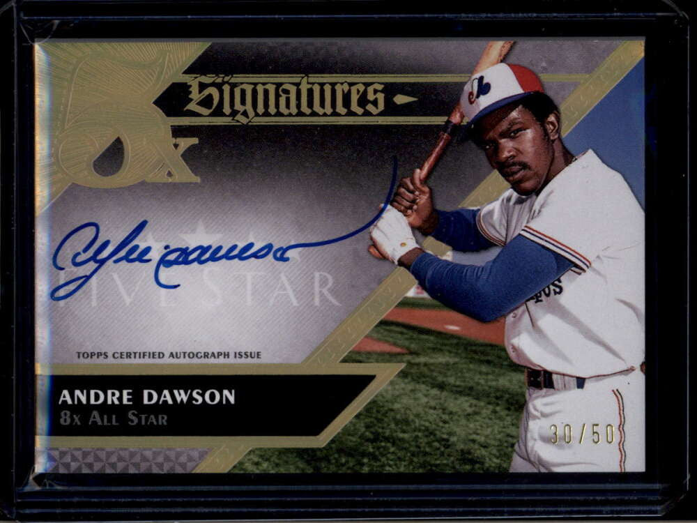 DELETE 174252 2024 Topps Five Star Five Time Signatures FTSAD Andre Dawson Auto 30/50