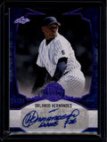 2024 Leaf A Bronx Legacy Autographs Spectrum Purple Orlando Hernandez Auto 34/35