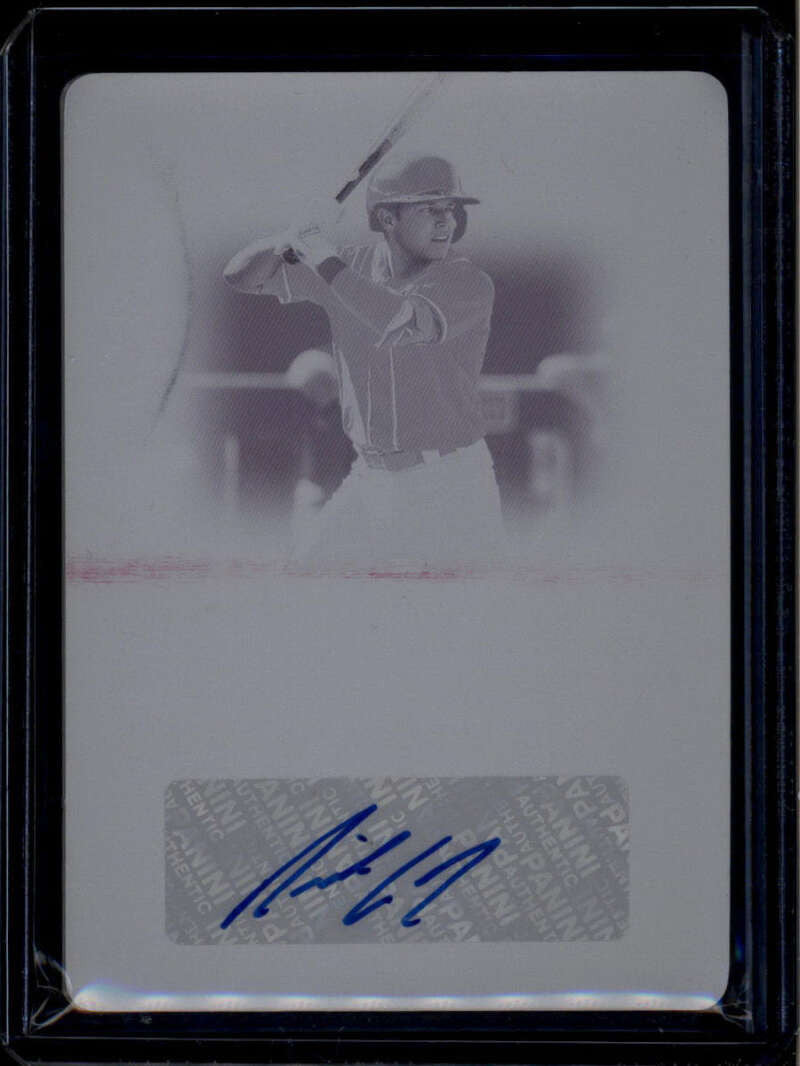2022 Immaculate Collection Signatures Printing Plate Nick Allen Rookie Auto 1/1