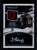 2021 Immaculate Collection Monochrome Sock 65 Triston McKenzie RC Patch Auto 3/4