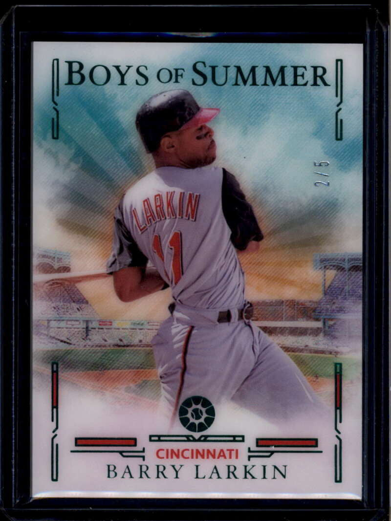 2025 Panini Boys of Summer Emerald 66 Barry Larkin 2/5