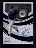 2022 Immaculate Material Autographs Black 7 Luis Gil RC Button Patch Auto 3/10
