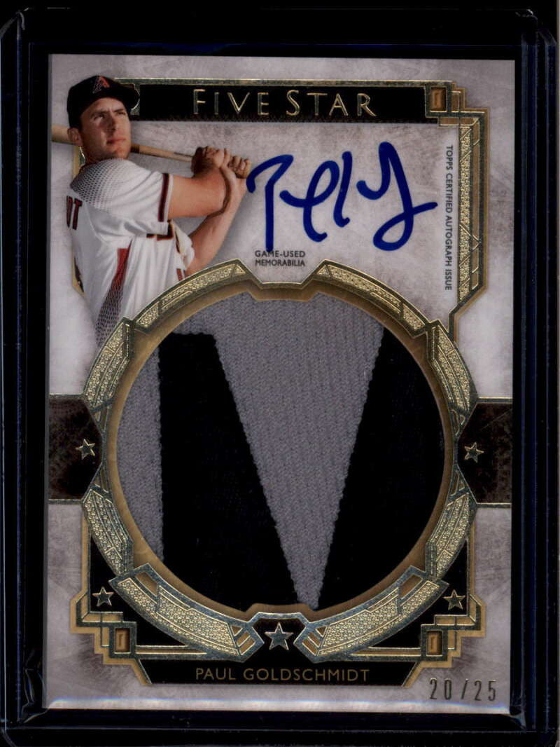 2018 Topps Five Star Jumbo Autographs FSJPPG Paul Goldschmidt Patch Auto 20/25
