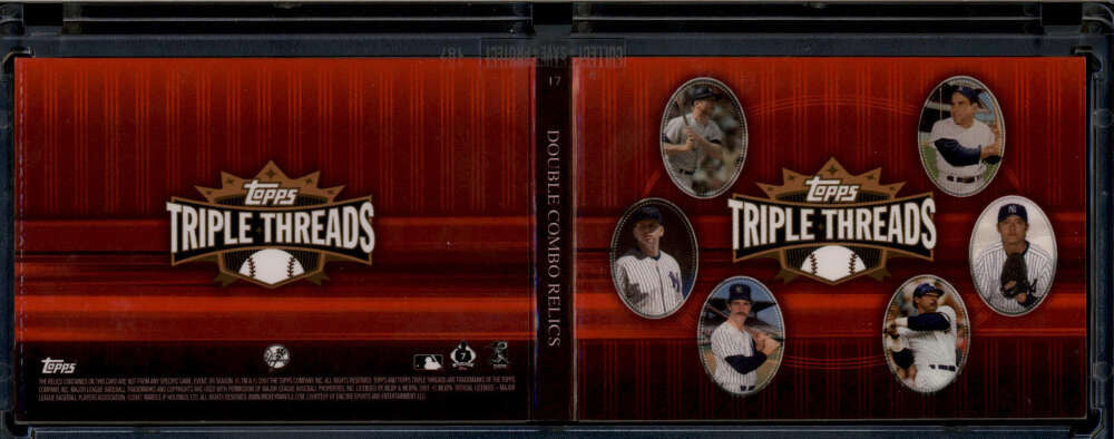 2007 Topps Triple Threads Rodriguez Jackson Berra Mattingly Mantle Jersey 26/36