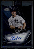 DELETE 174326 2021 Topps Chrome Black Autographs Refractor CBADME DJ LeMahieu Auto 142/150