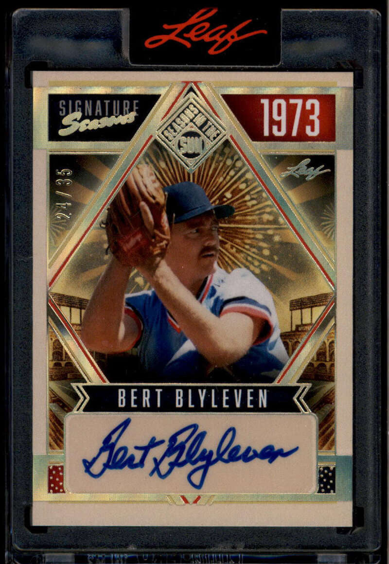 2025 Leaf Seasons in the Sun Signature Seasons Bronze Bert Blyleven Auto 24/35
