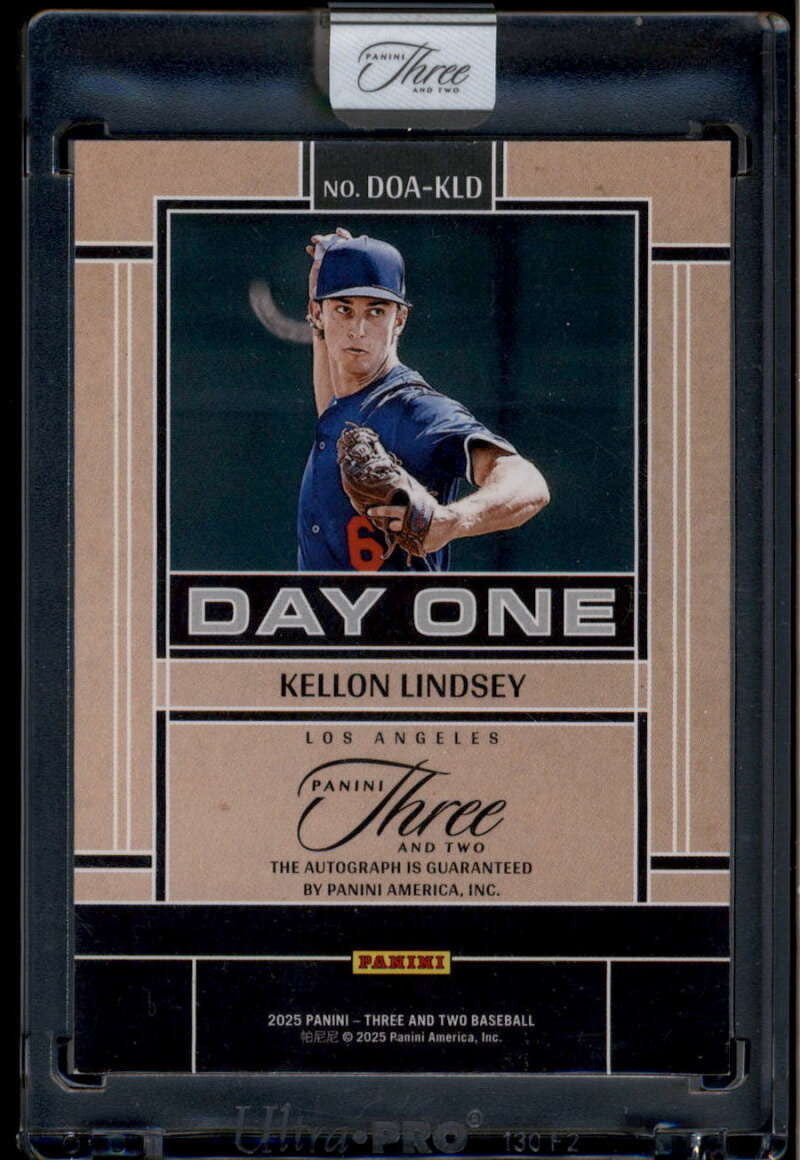 2025 Panini Three and Two Day One Autographs Gold 16 Kellon Lindsey RC Auto 5/10