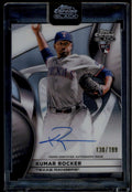 2025 Topps Chrome Black Autographs Refractor CBAKR Kumar Rocker RC Auto 130/199
