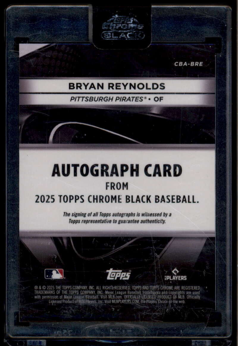 DELETE 174348 2025 Topps Chrome Black Autographs Orange Refractor Bryan Reynolds Auto 20/25