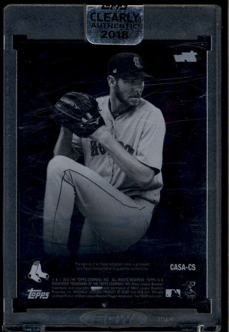 SOLD 174354 2018 Topps Clearly Authentic Salute Autographs Black CASACS Chris Sale Auto /75