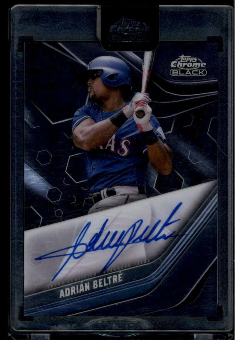 SOLD 174370 2023 Topps Chrome Black Autographs CBAABE Adrian Beltre Auto