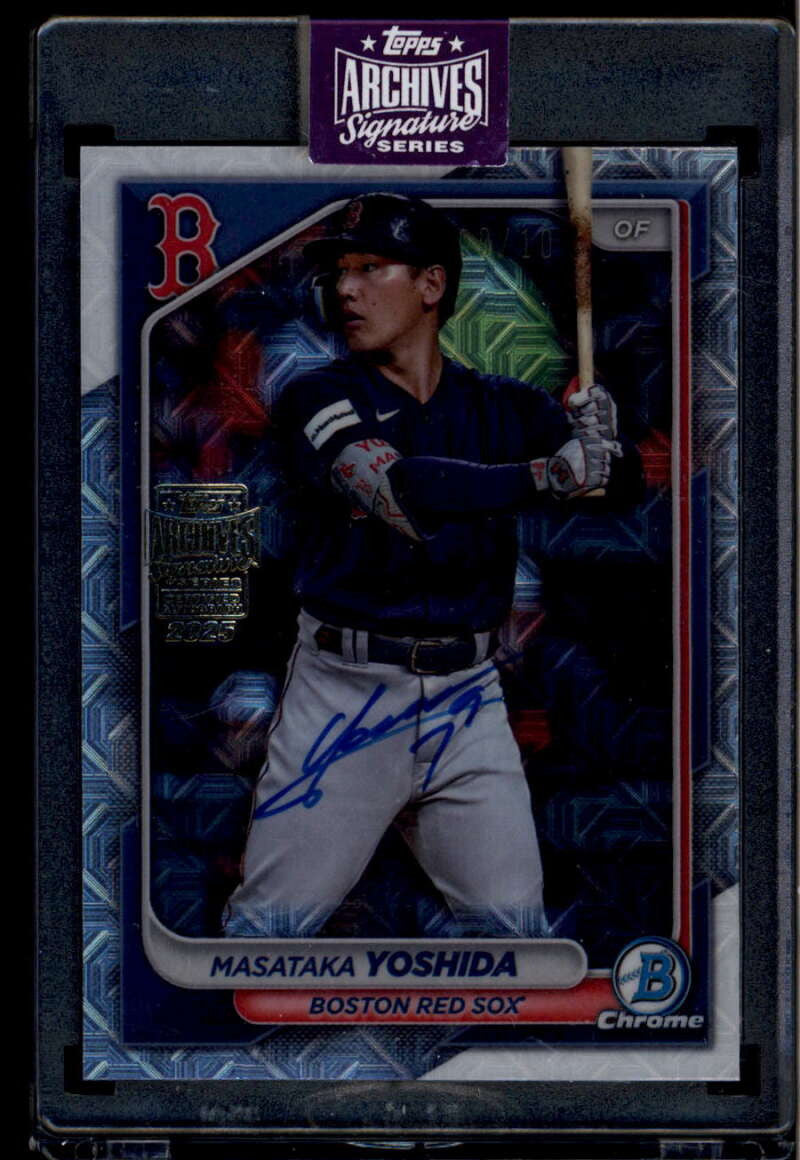 2025 Topps Archives Signature Series Masataka Yoshida Auto 9/10 2024 Bowman Mega