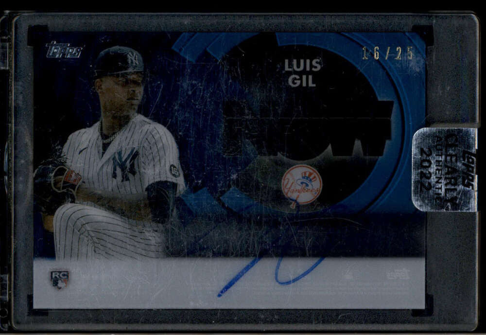 2022 Topps Clearly Authentic Generation Now Autographs Luis Gil RC Auto 16/25