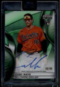 2025 Topps Chrome Black Autographs Green Refractor Coby Mayo RC Auto 18/99