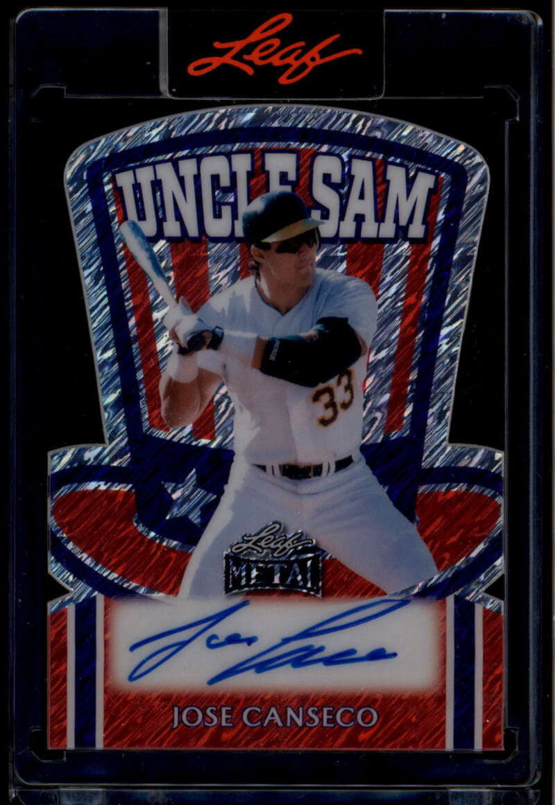 2025 Leaf Metal Independence Day Uncle Sam Sparkles usjc1 Jose Canseco Auto 1/1