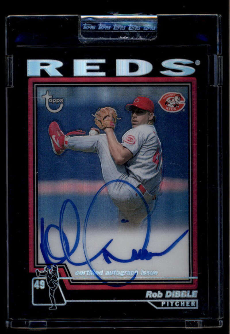 2004 Topps Retired Signature Autographs Refractor RD Rob Dibble Auto 7/25