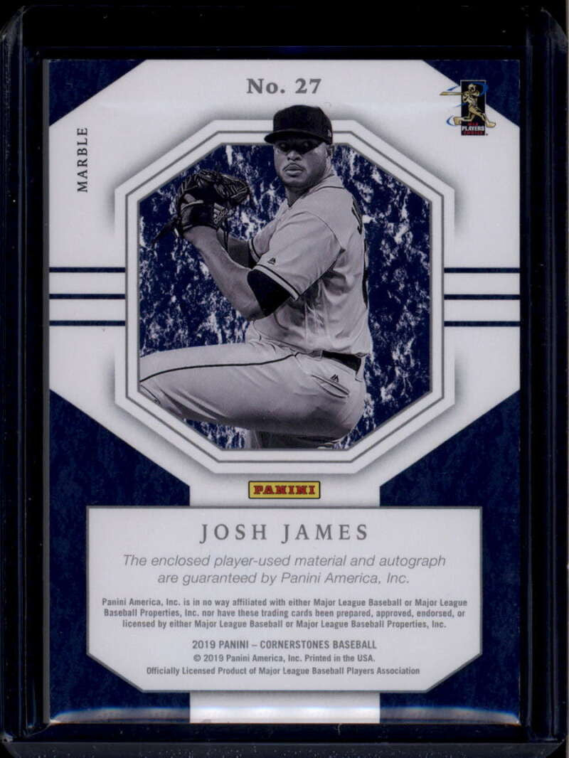 2019 Panini Cornerstones Autographs Marble Josh James RC Quad Patch Auto 10/10