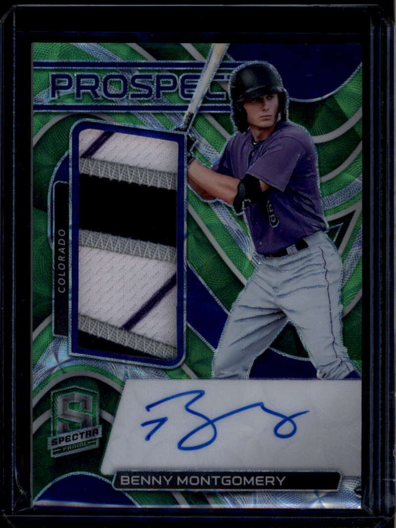 2022 Panini Chronicles Spectra Autographs 2 Benny Montgomery RC Patch Auto 8/15
