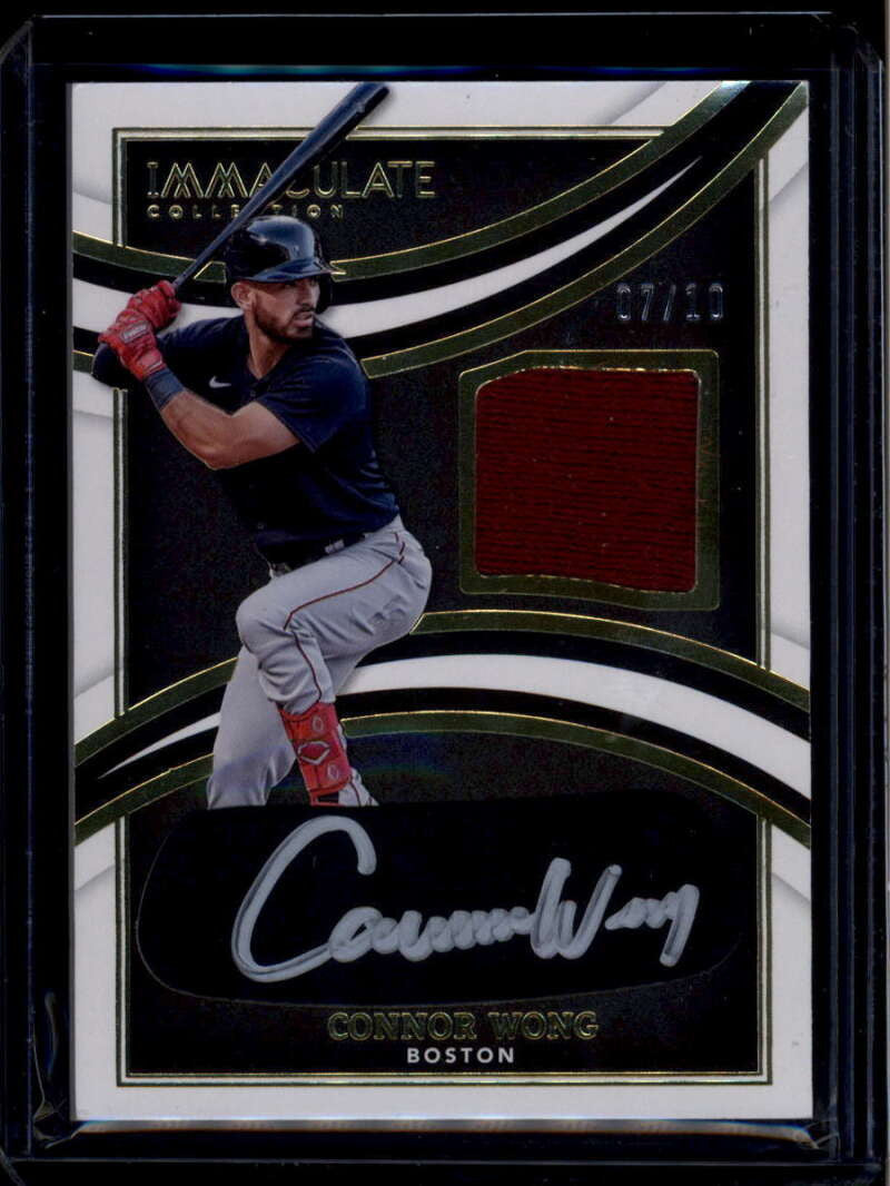 SOLD 174474 2022 Immaculate Collection Immaculate Black Connor Wong Rookie Patch Auto 7/10
