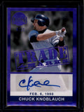 2024 Leaf A Bronx Legacy Trade Marks Purple Holofoil Chuck Knoblauch Auto 6/12