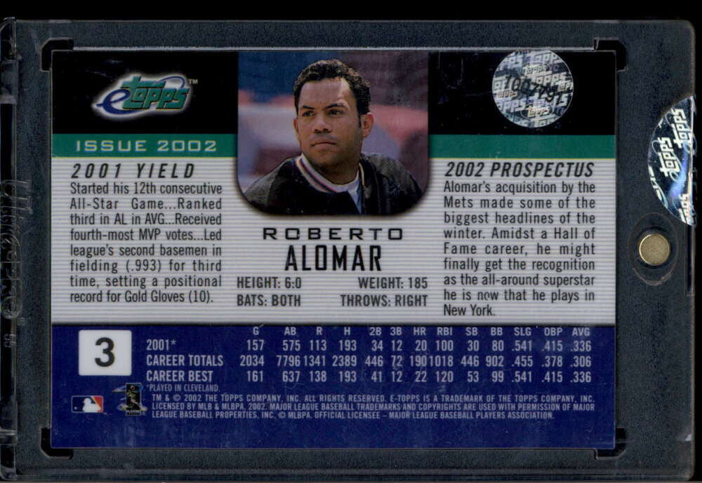 2002 eTopps 3 Roberto Alomar /2711