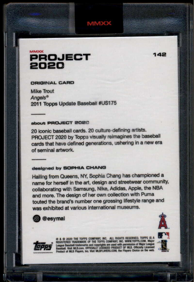 DELETE 174496 2020 Topps Project 2020 142 Mike Trout Sophia /14821