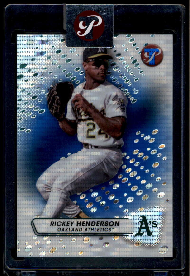 SOLD 174508 2023 Topps Pristine Blue Pristine Refractor 160 Rickey Henderson 49/75