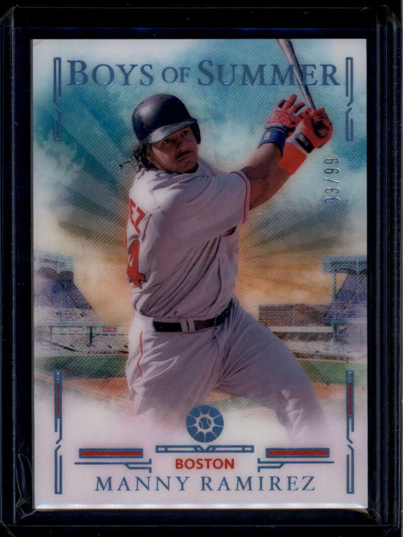 2025 Panini Boys of Summer Blue 57 Manny Ramirez 83/99