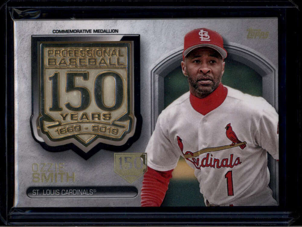 2019 Topps 150th Anniversary Manufactured AMMOS Ozzie Smith Medallion 109/150