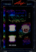 2025 Leaf Seasons in the Sun Baseball Lore Rainbow Bob Gibson Dual Jersey 4/12
