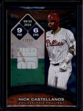 2025 Topps Rounding the Bases Relics Green Nick Castellanos 9/25/24 Base 72/99