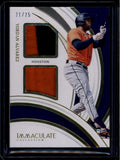 SOLD 174574 2022 Immaculate Collection Materials Socks Yordan Alvarez Dual Sock Patch 21/25