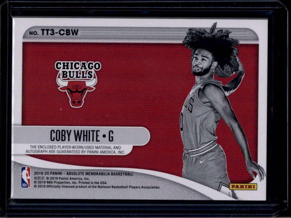 2019-20 Absolute Tools of the Trade 6 Coby White RC Triple Ball Patch Auto 21/25