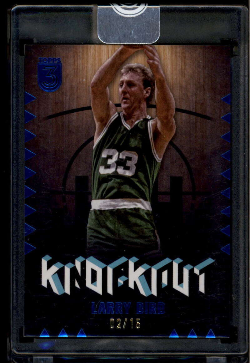 SOLD 174633 2023-24 Topps 3 Knockout Blue ko5 Larry Bird 2/15