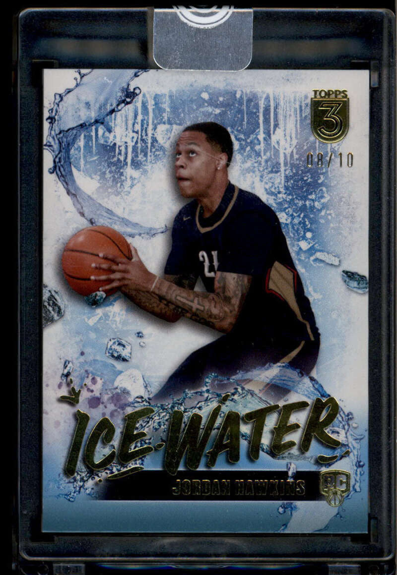 2023-24 Topps 3 Ice Water Gold iw16 Jordan Hawkins Rookie 8/10