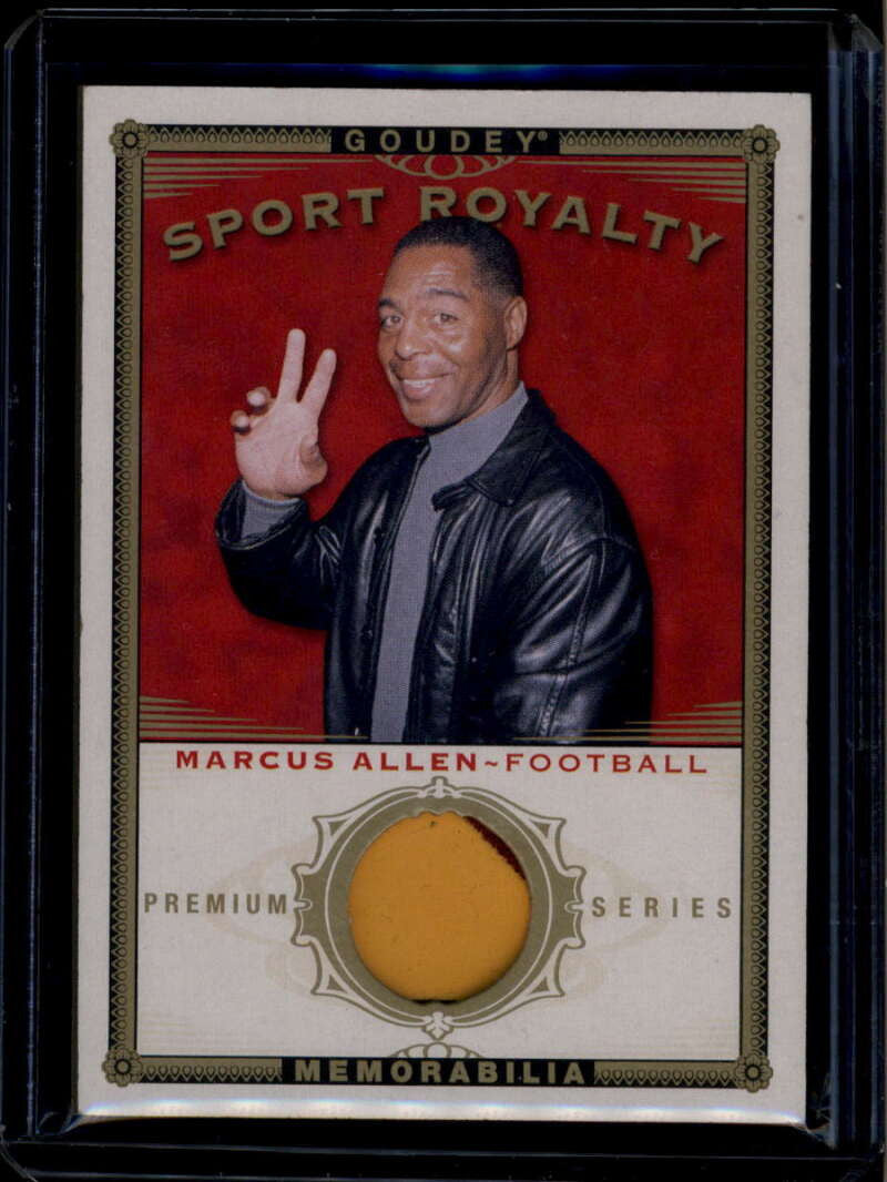 2015 UD Goodwin Champions Goudey Sport Royalty Premium Marcus Allen Patch 17/25