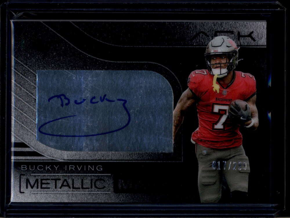 2025 Panini Black Metallic Marks 3 Bucky Irving Auto 17/299