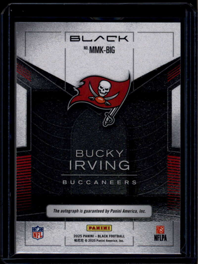 2025 Panini Black Metallic Marks 3 Bucky Irving Auto 17/299