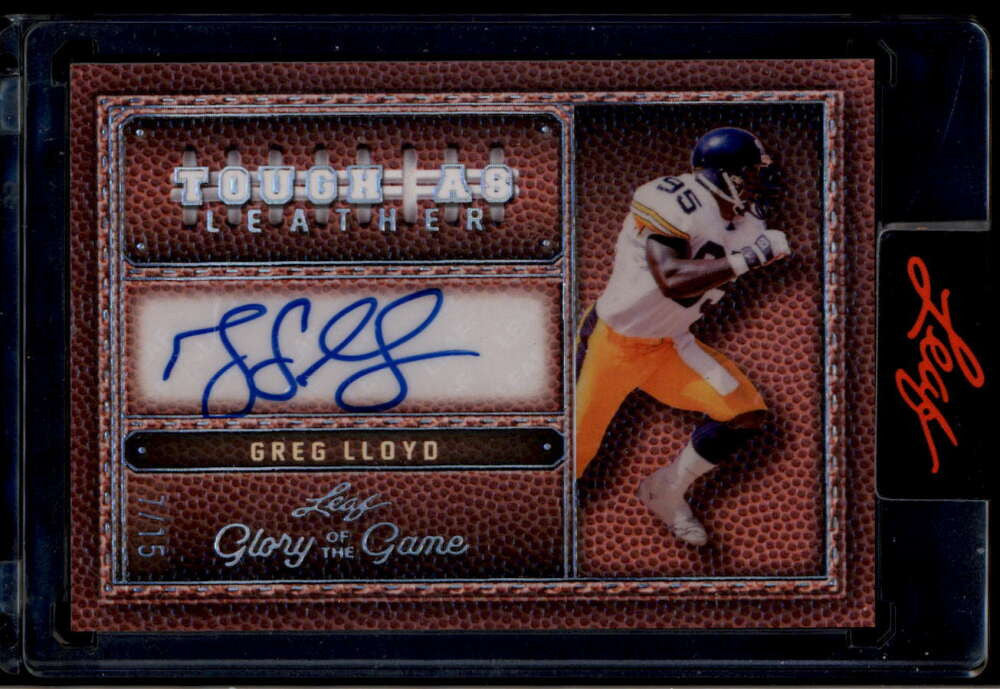 2025 Leaf Glory of the Game Tpugh as Leather Silver tlgl1 Greg Lloyd Auto 7/15