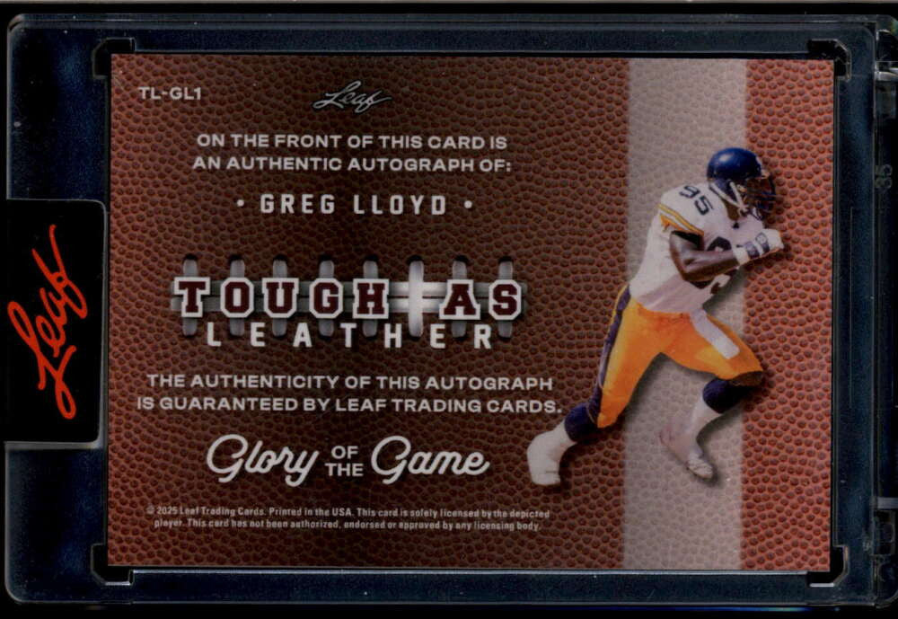 2025 Leaf Glory of the Game Tpugh as Leather Silver tlgl1 Greg Lloyd Auto 7/15