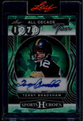 2025 Leaf Metal Sports Heroes All Decade Teams 1970s Terry Bradshaw Auto 1/7