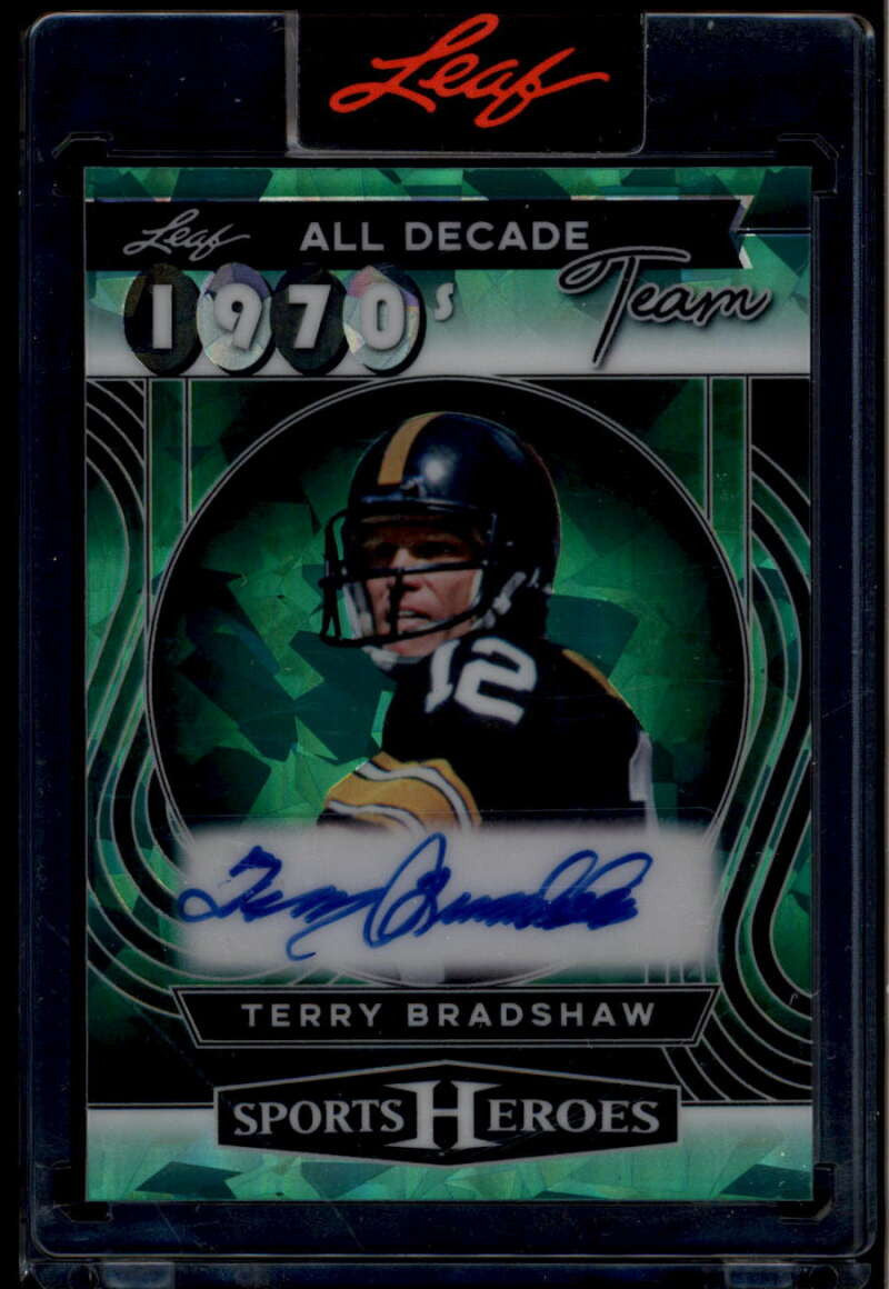 2025 Leaf Metal Sports Heroes All Decade Teams 1970s Terry Bradshaw Auto 1/7